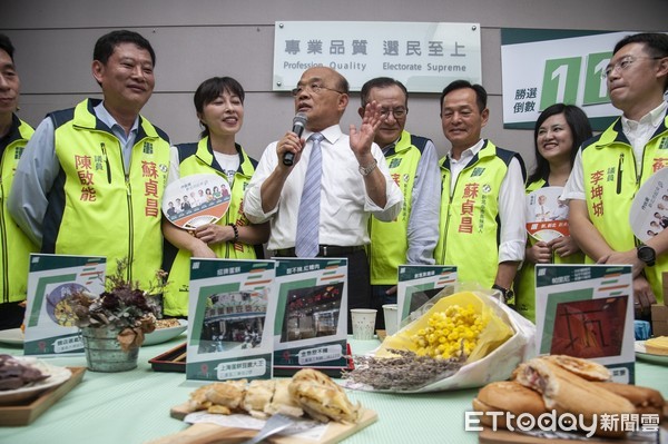 ▲民進黨新北市長參選人蘇貞昌6日赴三重成立第一個分區競選總部，提及反制更名外航，他強調團結最重要。（圖／蘇貞昌競選辦公室提供）