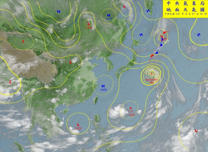 天氣圖。（圖／氣象局）