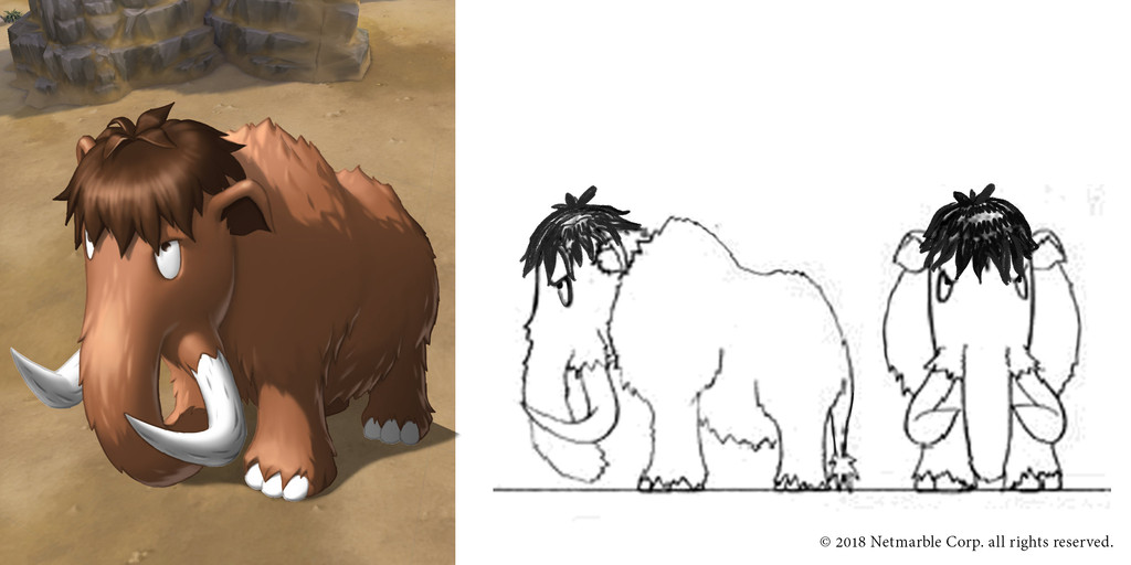 《石器時代M》首度公開「摩卡」角色設定與寵物原畫（圖／翻攝自《石器時代M》官方網站）