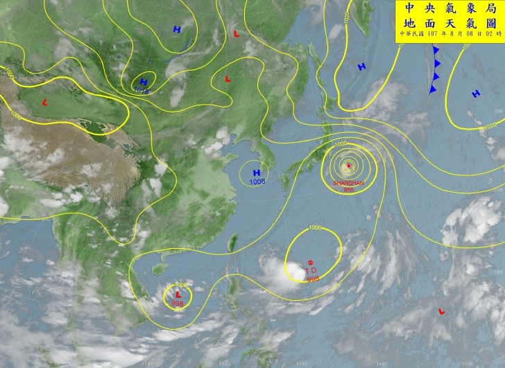 天氣圖。（圖／氣象局）