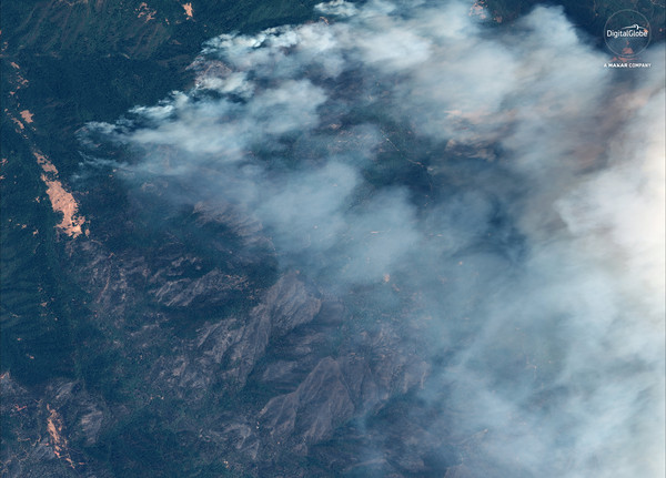 ▲▼門多西諾複合野火（Mendocino Complex fire）已經成為加州史上最大野火。（圖／路透社）