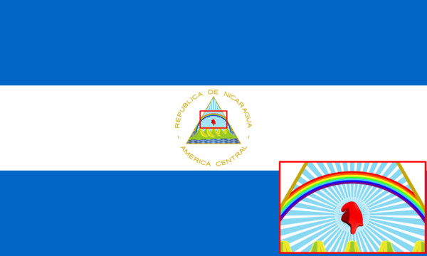 ▲▼尼加拉瓜共和國國旗。（圖／翻攝自維基百科）