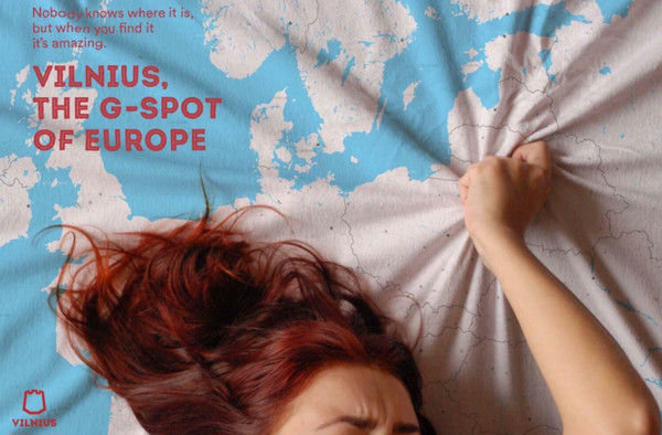 ▲這幅觀光宣傳海報撂下驚人之語說：「維爾紐斯是歐洲的G點」！(圖／官方海報）