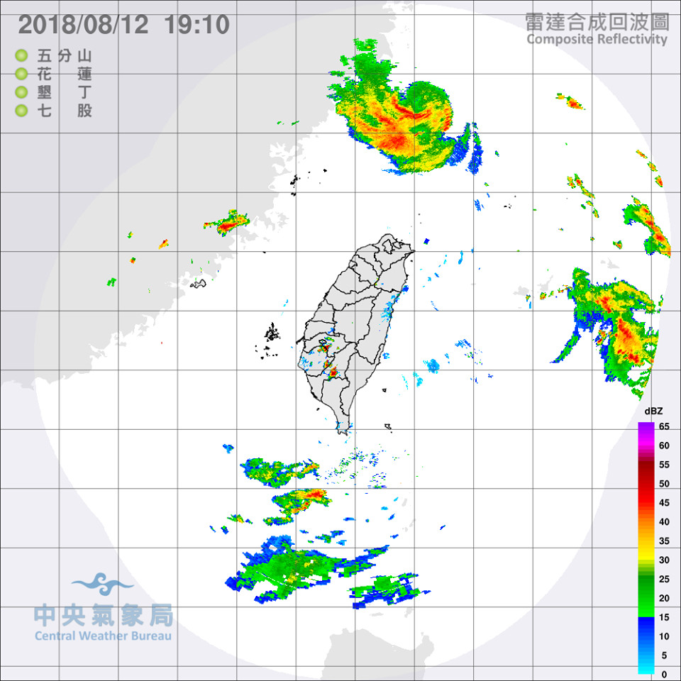 ▲13日天氣情況。（圖／中央氣象局）