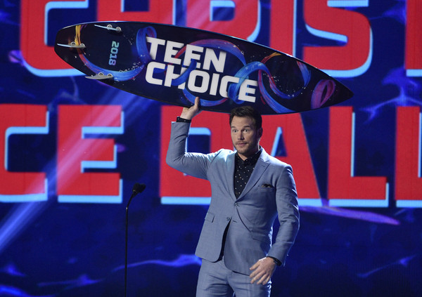 2018年美國青少年民選獎（Teen Choice Awards）克里斯普拉特（Chris Pratt）。（圖／達志影像／美聯社）