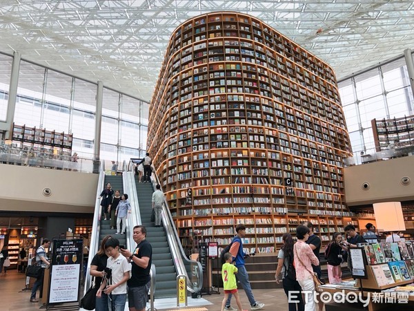 ▲Coex Mall,星空圖書館,STARFIELD LIBRARY,首爾,首爾觀光,旅遊。（圖／記者謝婷婷攝）