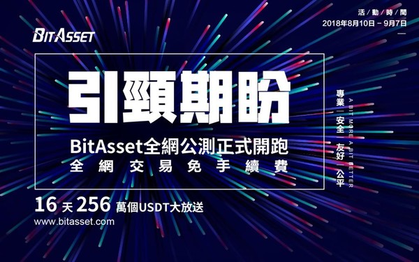 BitAsset全網公測交易賽倒數　256萬USDT大放送（圖／BitAsset提供）