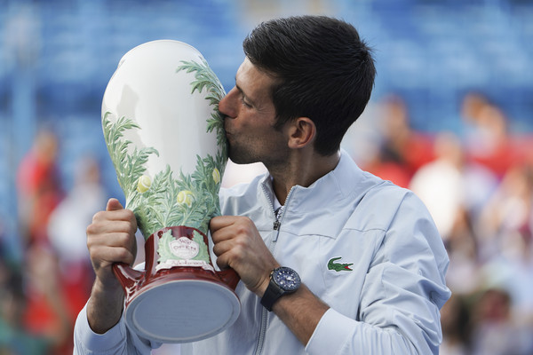 ▲▼ 2018辛辛那提大師賽（Cincinnati Masters）。喬科維奇（Novak Djokovic）以6-4、6-4直落2，擊敗世界排名第2的費德勒（Roger Federer）。（圖／達志影像／美聯社）