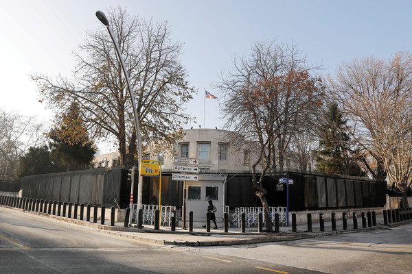 ▲▼土耳其首都的美國大使館。（圖／路透）