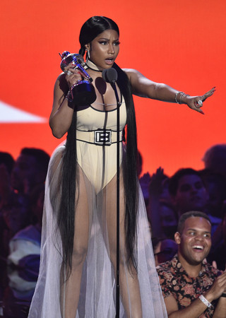 2018 MTV音樂錄影帶大獎（VMA）妮琪米娜（Nicki Minaj）。（圖／達志影像／美聯社）