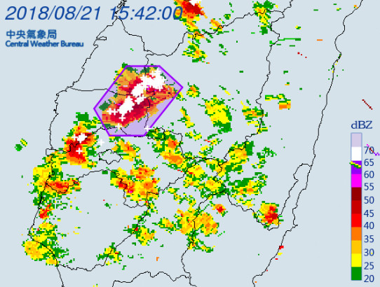 ▲▼大雷雨。（圖／中央氣象局）