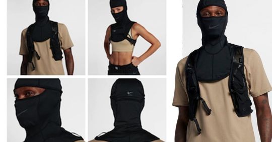 ▲Nike推出的蒙面頭套，被轟有鼓吹黑幫暴力文化之嫌。(圖／翻攝自Nike官網)