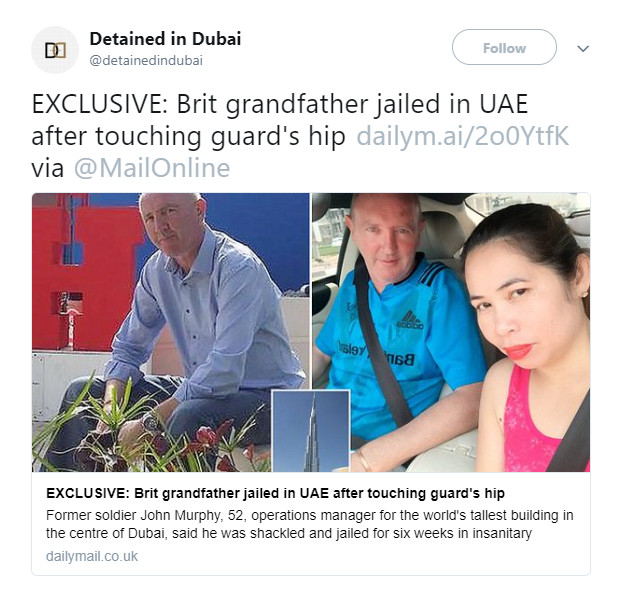 ▲▼（圖／翻攝自推特／Detained in Dubai）