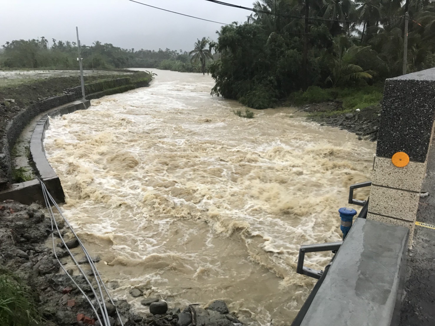 ▲▼高雄美濃暴雨淹水。（圖／記者宋德威翻攝）