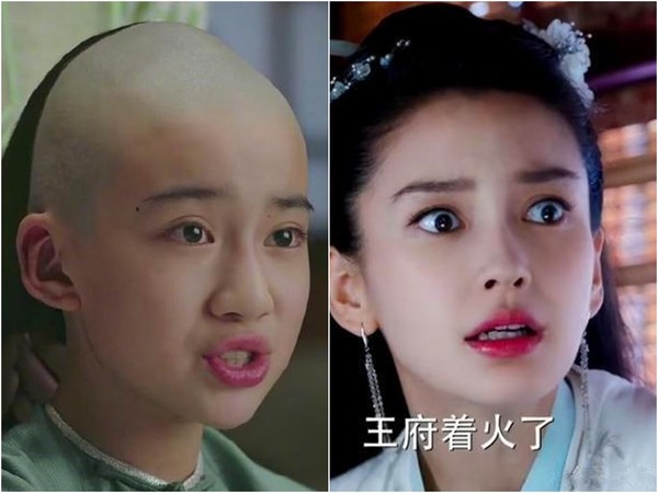 ▲《如懿傳》大阿哥被網友發現，激似Angelababy。（圖／取自微博、網路）