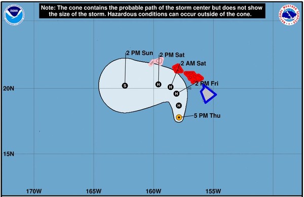 ▲▼ 颶風雷恩（Hurricane Lane）。（圖／翻攝自美國國家海洋暨大氣總署NOAA）