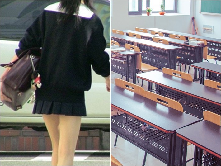▲▼女高中生校服,裙子（示意圖／翻攝自Naver Blog、Pixabay）