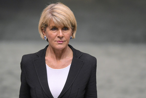 ▲▼ 現年62歲、從政20年的外交部長畢紹普（Julie Bishop）26日宣布辭職 。（圖／路透）