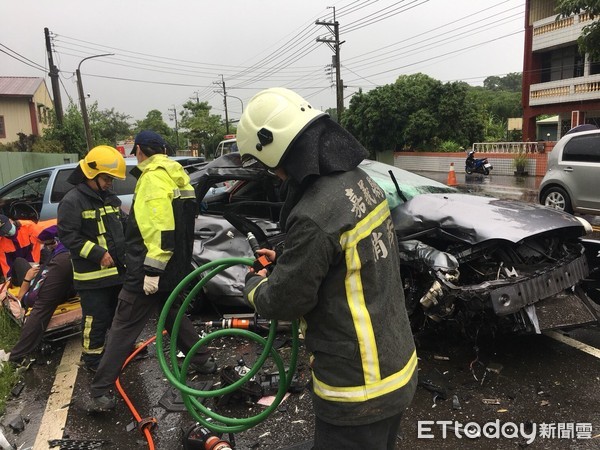 ▲▼  嘉義竹崎車禍           。（圖／記者宋德威翻攝）