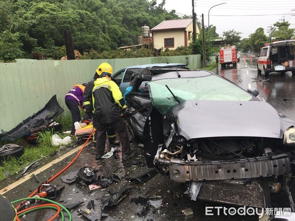 ▲▼  嘉義竹崎車禍           。（圖／記者宋德威翻攝）