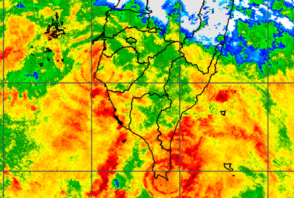 ▲▼大雨。（圖／中央氣象局）