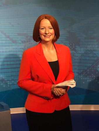 ▲▼朱莉亞·吉拉德蠟像在2012年進駐雪梨杜莎夫人蠟像館。（圖／翻攝自Facebook／Madame Tussauds Sydney）