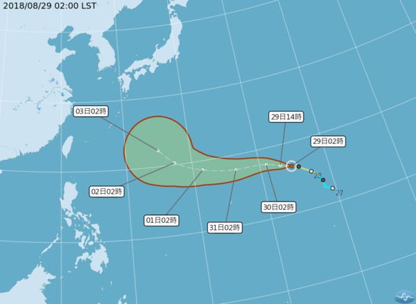 ▲▼「再撐一天」西南氣流掰！南台4縣市最後一波豪雨　9月重返夏日。（圖／中央氣象局、翻攝NOAA、RAMMB）