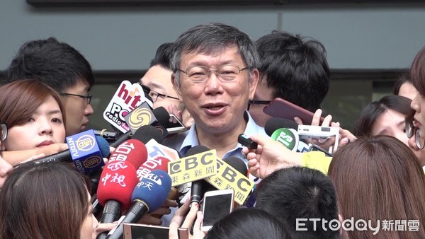 ▲▼柯文哲正式登記參選連任台北市長。（圖／記者謝盛帆攝）