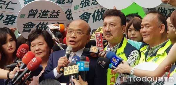 ▲民進黨新北市長參選人蘇貞昌。（圖／記者呂佳賢攝）