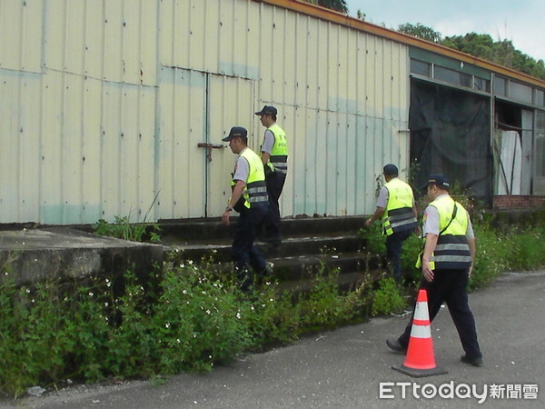 ▲台南市警白河分局利用空拍機搜尋可疑處所，再動員警力主動清查，打擊不法。（圖／記者林悅翻攝，下同）