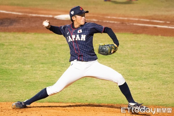 ▲2018雅加達亞運日本棒球隊投手岡野祐一郎。（圖／記者季相儒攝）