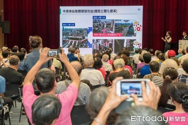 ▲桃園軌道建設前期宣導說明會—鐵路地下化，於中原大學舉辦。（圖／桃園市政府提供）