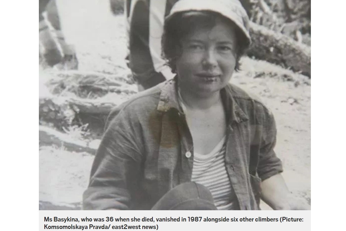 ▲▼蘇聯女登山客失蹤31年，屍體冰封終於被找到。（圖／翻攝自Metro）
