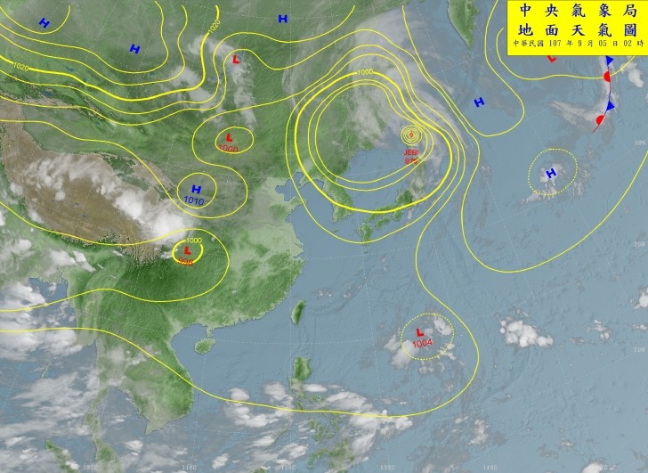 天氣圖。（圖／氣象局）