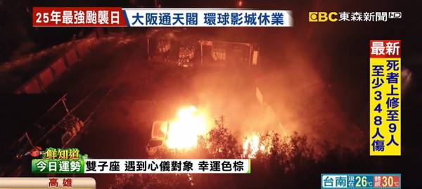 高雄瓦斯行大火。（圖／東森新聞）