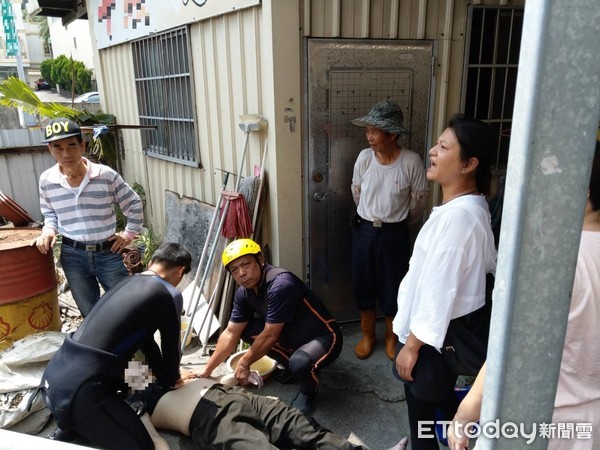 ▲張翁疑久病厭世跳河圳，送醫後仍不治。。（圖／記者陳玉翻攝）