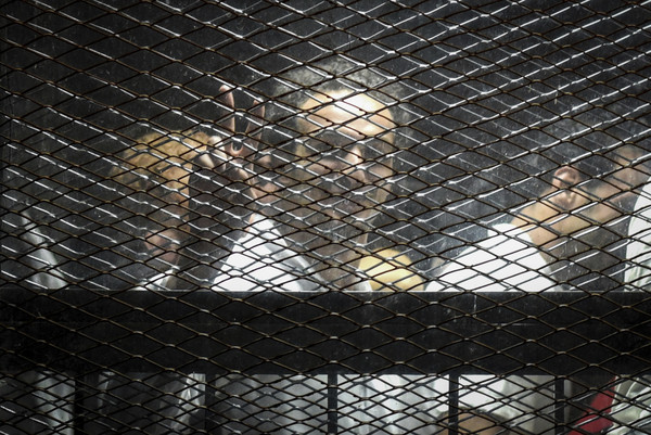 ▲▼埃及攝影記者Shawkan因為記錄反政府的抗議活動而被判5年徒刑。（圖／達志影像／美聯社）