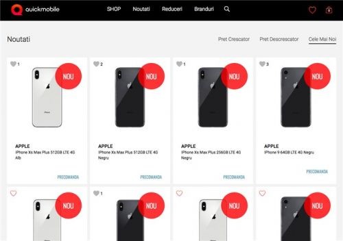 ▲▼羅馬尼亞運營商Quick Mobile開啟iPhone預購網頁。（圖／翻攝自TechWeb）