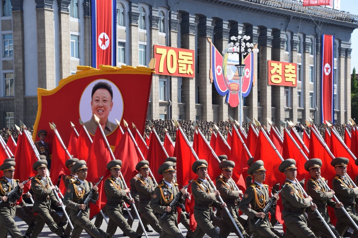 ▲▼ 北韓建國70周年國慶閱兵儀式。（圖／翻攝自Twitter／Michael Greenfield）