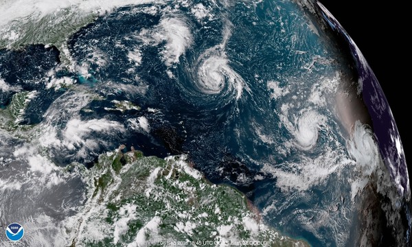 ▲▼大西洋颶風佛羅倫斯生成。（圖／達志影像／美聯社）