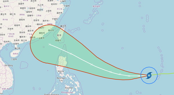 山竹颱風。（圖／氣象局）