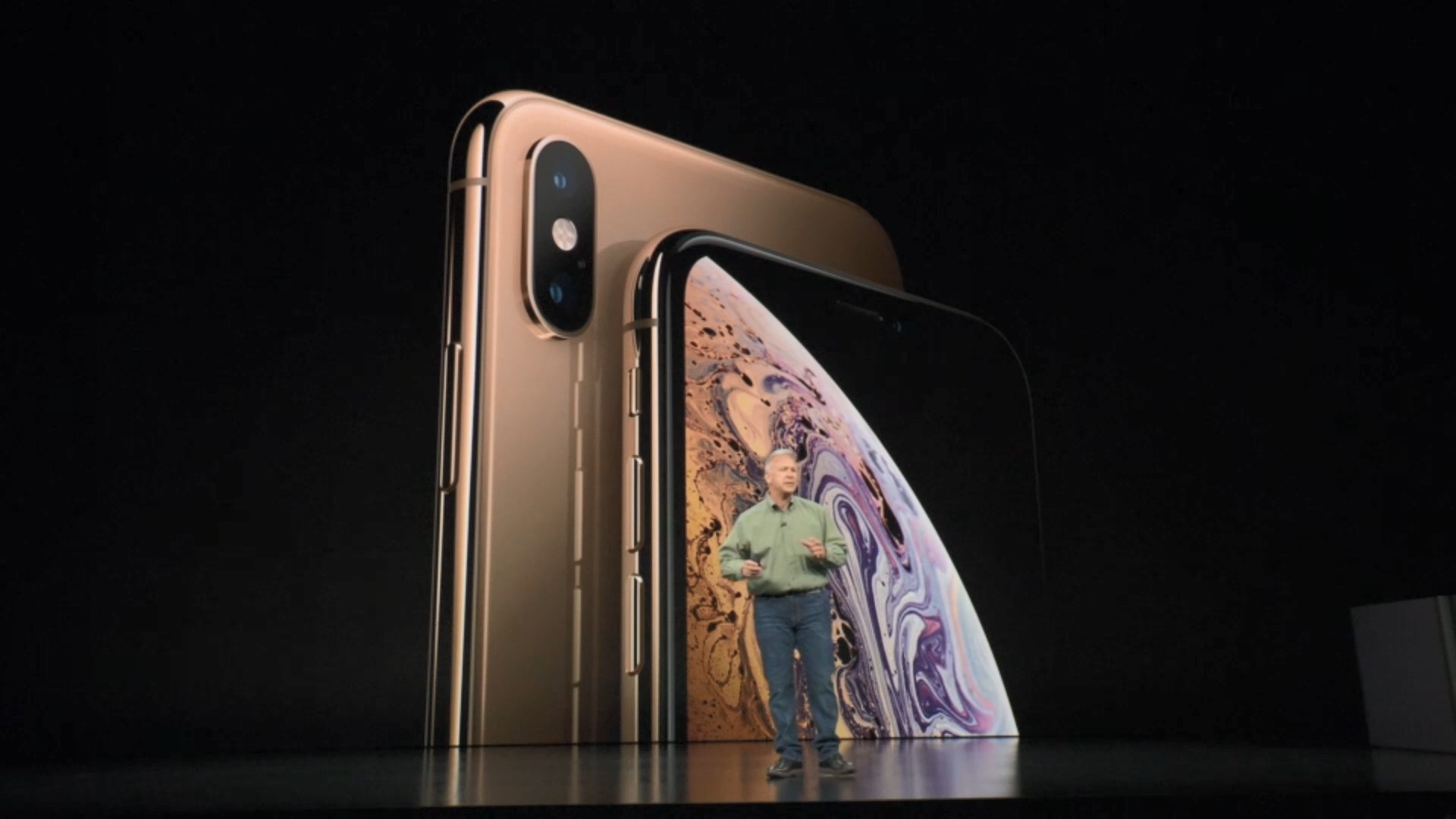 ▲▼金色iPhone XS、iPhone XS Max。（圖／翻攝蘋果發表會）