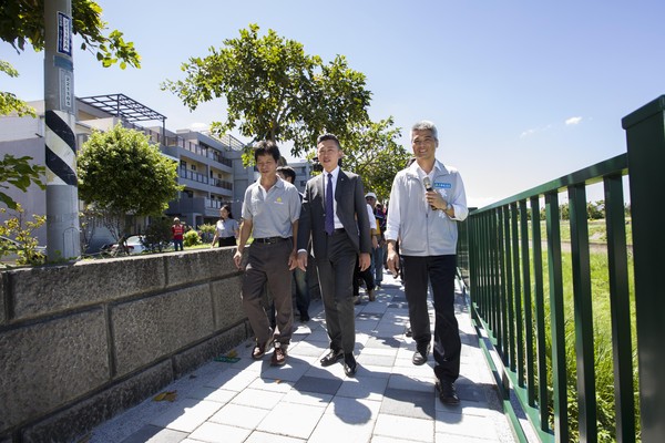 ▲ 全長1470公尺的竹香北路人行步道完工啟用。           。（圖／新竹市政府提供）