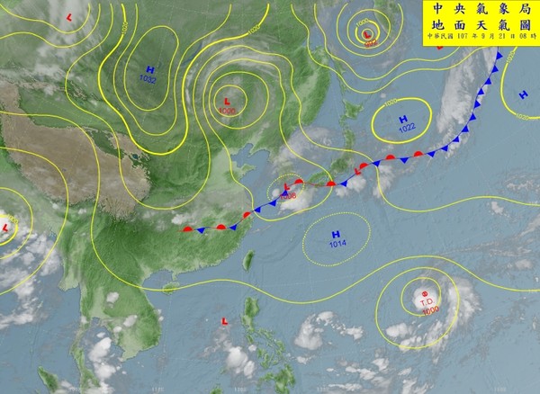 ▲▼潭美颱風最快今天生成。（圖／中央氣象局）