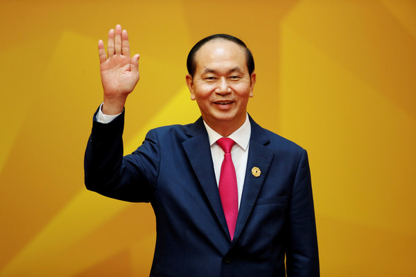 ▲現任越南國家主席陳大光病逝，享壽61歲。（圖／路透）