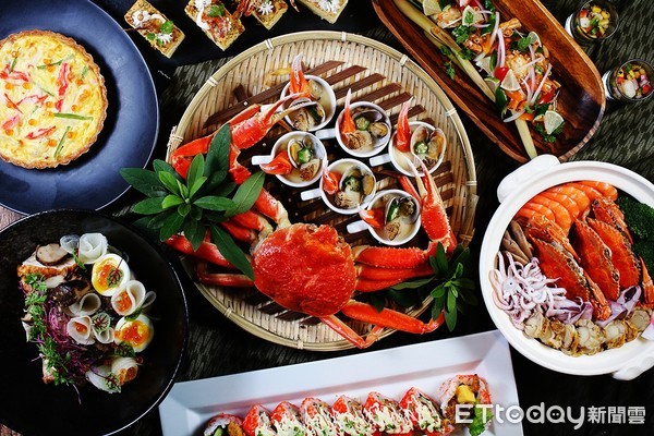 ▲吃蟹季又到來！美麗信雨林餐廳10種螃蟹吃到飽。（圖／記者黃士原攝）