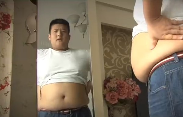 ▲祖嘉澤一度胖到140公斤。（圖／翻攝自微博）