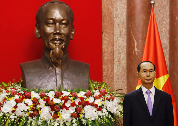▲▼ 越南國家主席陳大光（Tran Dai Quang）21日上午病逝。在逝世前一周，他曾於2018年9月11日在河內出席公開場合。（圖／路透）