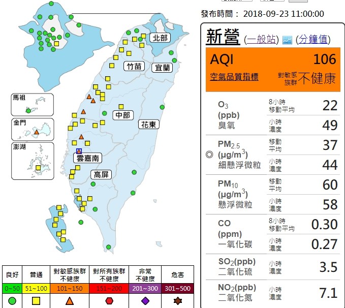 ▲▼環保署空氣品質監測網。（圖／環保署提供）