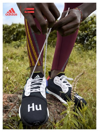 ▲adidas攜手Pharrell Williams推出全新SOLARHU系列，向非洲長跑文化致敬。（圖／品牌提供）
